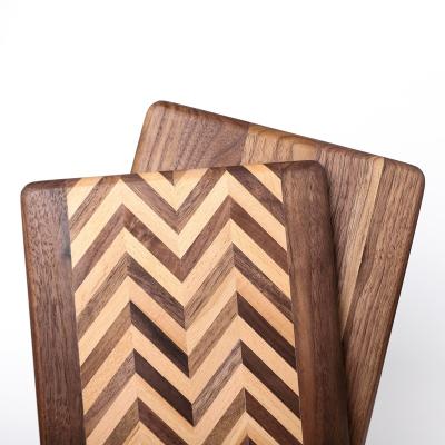 China 2021 New Design Black Walnut TobaccoWooden Roller Tray DIY Cigarette Roller Tray Smoking Accessories for sale