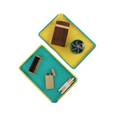 China Black Walnut New Arrival Factory Color Printing Wood Rolling Tray Weed Cigarette Roller Plate for sale