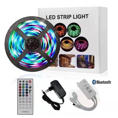 China Decoration Room Decoration Flexible APP Control Music Timing RGB Led Strip Lamp APP RGB BLE Led Strip Lights Set for sale