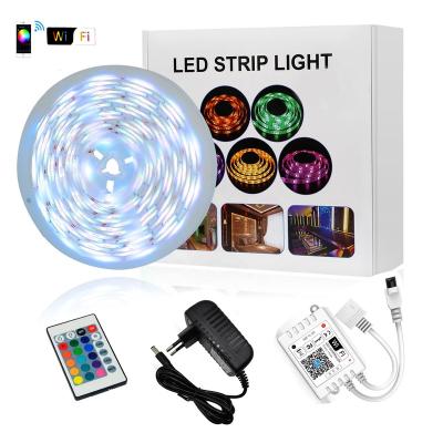 China Decoration APP Atmosphere Wifi Led Strip Light Driver 12V RGB Christmas Led Strip Light Voice Control With Google Alexa for sale