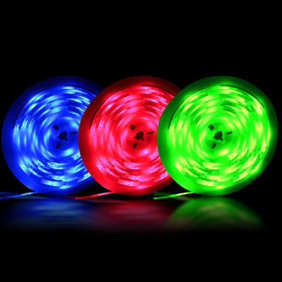 China Cuttable Led Strip Light Portable Led Decoration 5050 RGB Strip Lights Quality 12V 24V IP20 IP65 High Lumen Warranty for sale