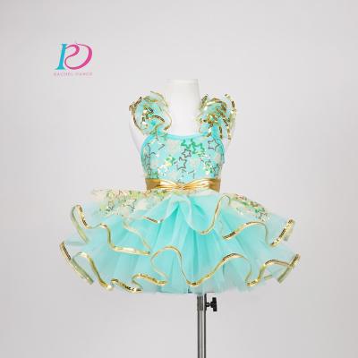 China Children Kids Girls Dresses Dance Costumes Recital Show Performance Star Shining Sparkle for sale