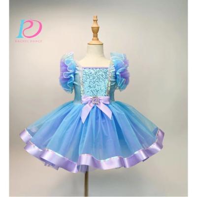 China Dresses Girls Dance Dress Recital Costumes Dance Dress Ballet Performance Stage Costumes for sale