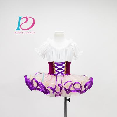 China Dresses Girls Ballet Dance Costume Ballet Tutu Skirt Ballet Dress Shorts Sleeved for sale