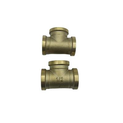 China Brass Brass Three Way Quick Joint, Three Way Elbow Joint, Fuel Threaded Joint for sale