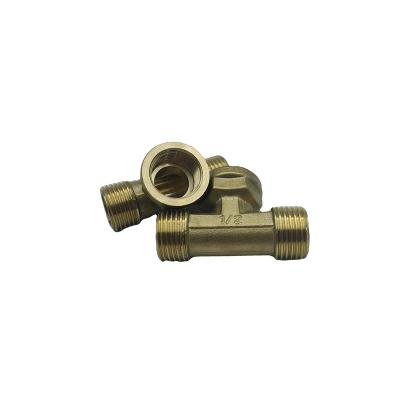 China Brass Brass Three-Way Quick Joint, Elbow Knuckle, External and Internal Three-Way G3/4 Thread for sale