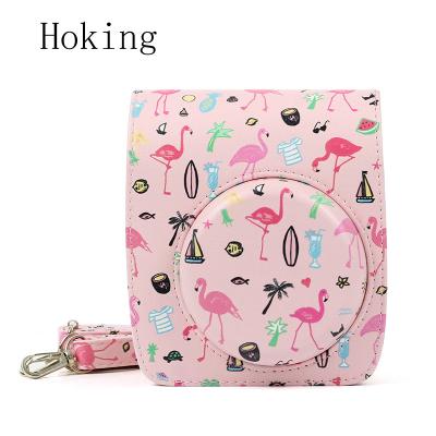 China Instax Mini90 Flamingo Series Retro Protective Polaroid Camera Bag Protective Effects Camera for sale