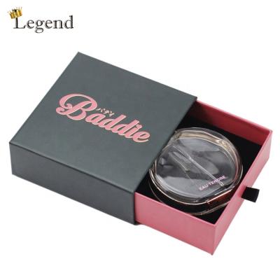 China Recyclable High Quality Custom Printing Luxury Small Perfume Glass Bottle Packaging Gift Box Drawer for sale