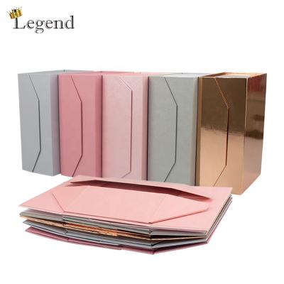 China Recyclable Maker Foldable Clothes Wig Cardboard Packaging Boxes Colorful Custom Folding Magnetic Gift Box for sale