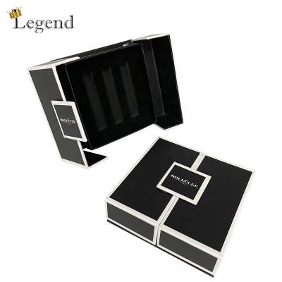 China Recyclable Oil Bottle Packaging Small Cardboard Double Door Gift Box Luxury Custom Size 10ml Perfume Box for sale