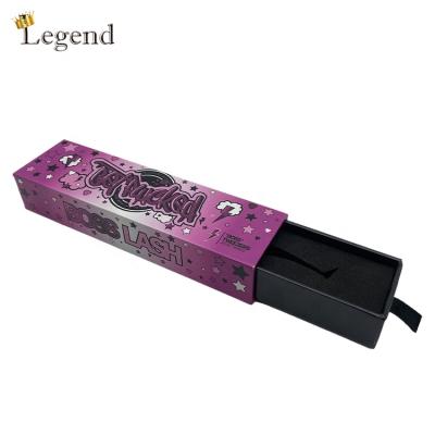 China Recyclable Elegant Drawer Cardboard Packaging EVA Insert Custom Cosmetic Tweezer UV Printing Box for sale