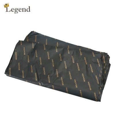 China Custom Printing Tissue Paper CMYK Logo Printing Shoe Garment Clothing Custom Wrapping Packaging Black Tissue Paper for sale