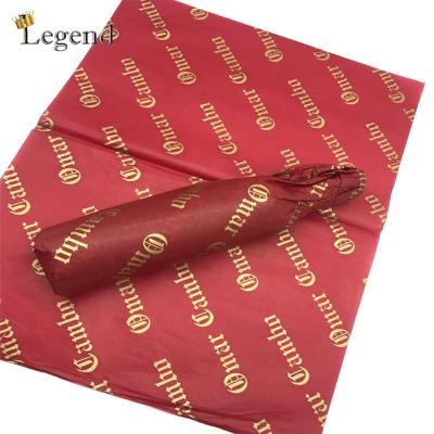 China Custom Printing Tissue Paper Customized Brand Garment Apparel Glass Bottle Gift Wrapping Full Color Printing Custom Tissue Paper for sale