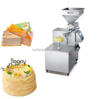 China High Productivity Layer Cake Production Line Cake Making Machine Side Ways Snacks Cake Decorating Machine for sale