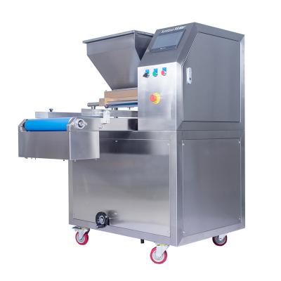 China High Productivity Automatic Yolk Pie Cake Injector Machine Bread Filling Machine With Conveyor for sale