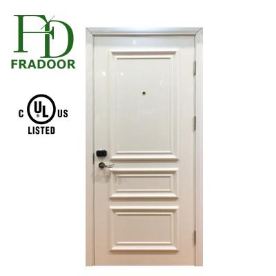 China Modern 60 Mins Customize Size Internal America Standard Certified UK Style Wood Fire Doors for sale