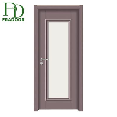 China Modern Internal Swing Office Fire Doors With Glass Panels for sale