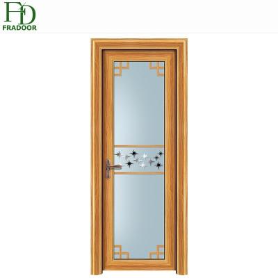 China Toliet Best Price Aluminum Swing Bathroom Hanging Door In India for sale