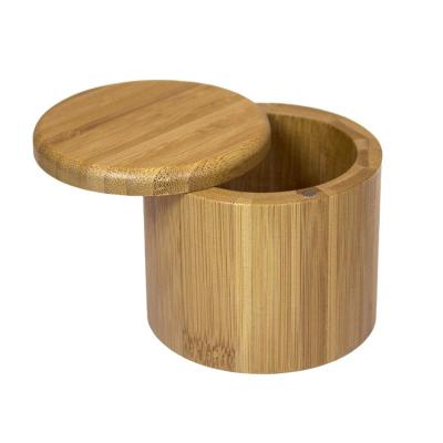 China Totally Recyclable Home Natural Bamboo Leaf Salt Style Decoration Wooden Tea Box for sale