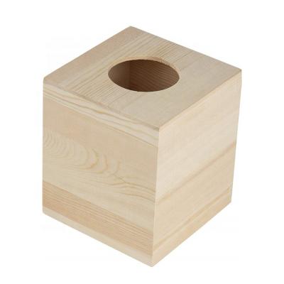 China 100% Eco-friendly factory wholesale cheap unpainted natural wood box covers unfinished for sale