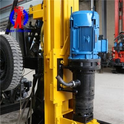 China Wide Application Area Wheeled Well Type Pneumatic Frame Drill Rig 200 Meter Deep Water Well Drilling Rig Pneumatic Machinery for sale