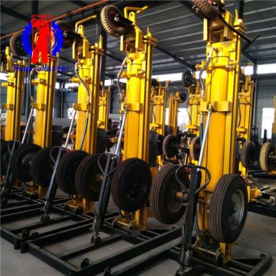 China Small Pneumatic Drill Wheel Mechanical Equipment Pneumatic Drill Rig Well Rig Civil Portable High Efficiency 150m Deep Track for sale