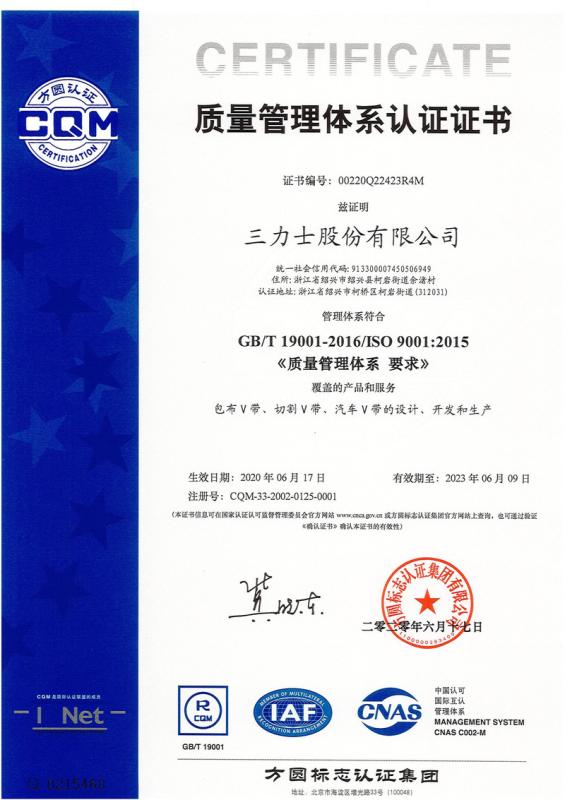 ISO9001 - Baoding Doring Electronic Commerce Co., Ltd.