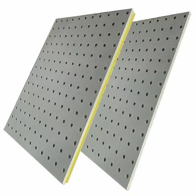 China Factory Supply Sound Absorbing Panels 15mm White Perforated Sound Absorbing Panels Moisture Proof for sale