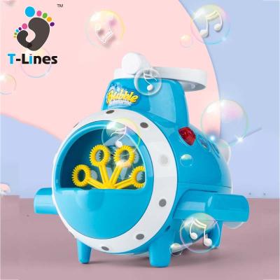 China 2022 New Arrivals Product Children's Automatic Bubble Gun Toys 2022 Summer Children Small Bubble Machine Outdoor Submersible Electric Toys for sale