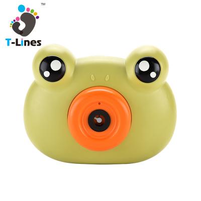 China Eco-friendly Panda Automatic Bubble Rabbit Duck Frog Kids Materials Machine Toys Camera Blowing Shape With Soap Water for sale