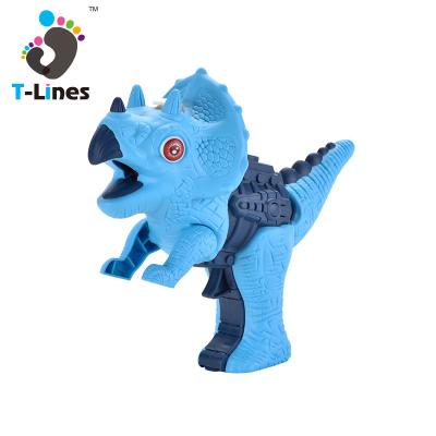 China New Style Electric Gun Kids Simulation Fun Throwing Dinosaur Electric Gun Toy with Light and Sound Effects for sale