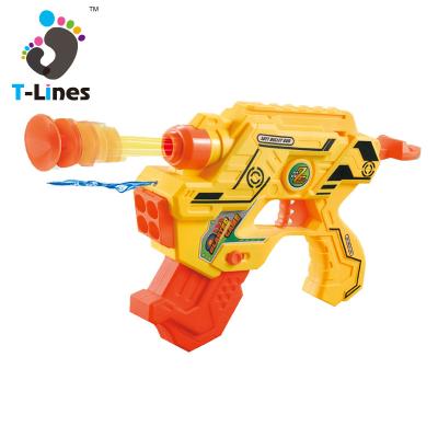 China Eco-friendly Materials 2 IN 1 Water Gun Soft Bullet Gun Toys Multifunctional Plastic Kids Air Power Gun Target Shooting Toy With Bullets for sale