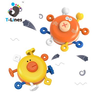 China Funny Baby Toy 2021 New Cartoon Baby Finger Exercise Push&Pull Game Kids Stress Toys for sale