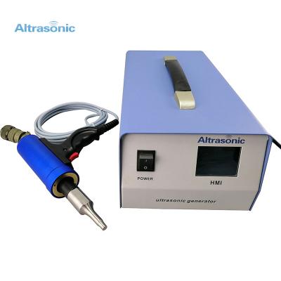 China Auto Parts Welding Manual Ultrasonic Handheld Welder Mini Ultrasonic Spot Welding Machine Tpu From Branson Plastic Fabric Sewing Price Spot Welder for sale