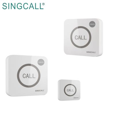 China Nursing Home SINGCALL System Wireless Servers Super Touchable Big Single Call Button for sale