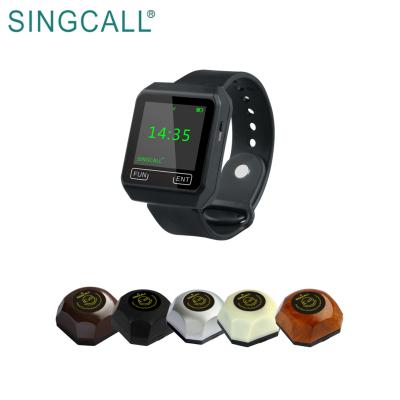 China Restaurant SINGCALL Restaurant Wireless Service Calling System Wireless Pager System for sale