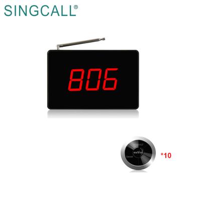 China SINGCALL Restaurant Waiter Call Buzzer Pager with Service for sale