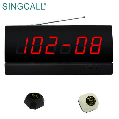 China Large Screen SINGCALL Wireless Call Light Restaurant Server Pager For Customers for sale