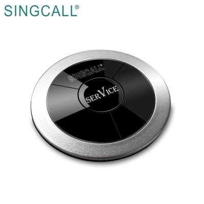 China Wireless Waterproof PC SINGCALL Paging Pager APE310 One-Button System Pager Restaurant Waiting Money for sale