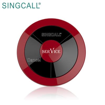 China SINGCALL PC Calling System with Service and Cancel Keys, APE320 Restaurant Wireless Calling System Red Waterproof Pager for sale