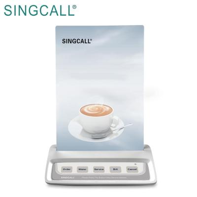 China ABS SINGCALL Wireless Paging System With 5 Keys Restaurant Order Device for sale