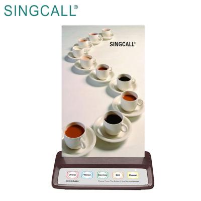 China ABS SINGCALL Wireless Server Paging System Multi-Key APE150 Cafe Restaurant Pagers for sale