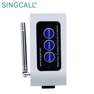 China Wireless PC SINGCALL Nurse Pager Call System, Multi-Button Remote Calling Bell APE830 White for sale