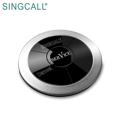 China Wireless PC SINGCALL Server Paging Waterproof Two-Button Tabletop Restaurant Pager for sale