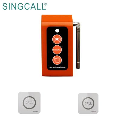 China SINGCALL Hospital Emergency Two Piece Buttons Wireless Nurse Call Light System for sale