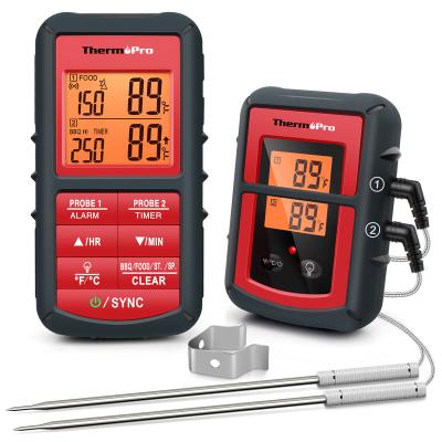 China ABS Plastic ThermoPro TP-08C Wireless Meat Thermometer, Food BBQ Digital Grill Remote Cooking Thermometer with Dual Probes for sale