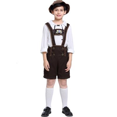 China Breathable toddler lederhosen oktoberfest costume children's alpine costume bavarian uniform kids cosplay breathable for sale