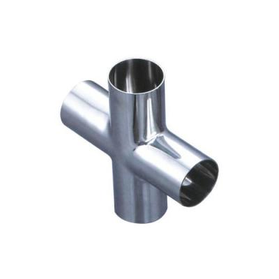 China 304/316L Ss304/0Cr18Ni9 , Stainless Steel Ss316/0Cr17Ni12Mo2 Cross 4-Way Pipe Fitting for sale