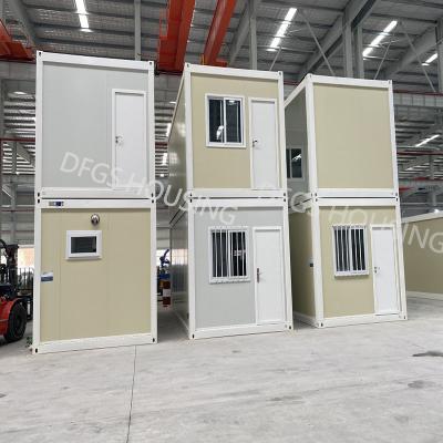 China DFGS Flat Pack Modern Housing Factory Prices Assemble Small Guard Outdoor Prefabricated Container Prefab House Police Post for sale