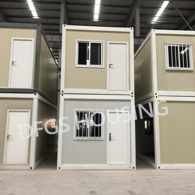 China DFGS Modern Accommodation Building For School Use Prefabricated Container Homes Modern Ready Prefabricated Flat Roof House for sale